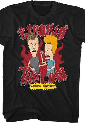 Breakin' The Law Beavis And Butt-Head T-Shirt