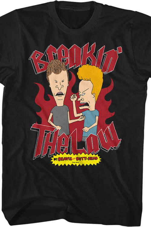 Breakin' The Law Beavis And Butt-Head T-Shirtmain product image