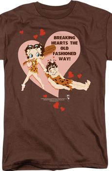 Breaking Hearts The Old Fashioned Way Betty Boop T-Shirt