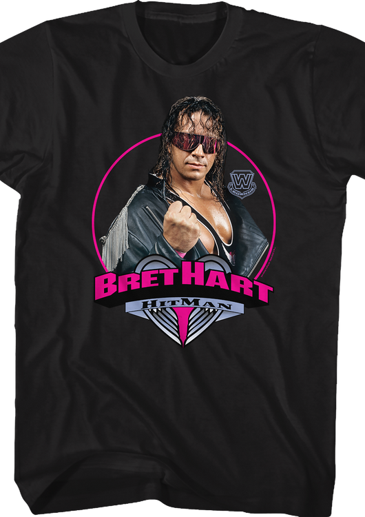 Circle Photo Bret Hitman Hart T-Shirt - main product image