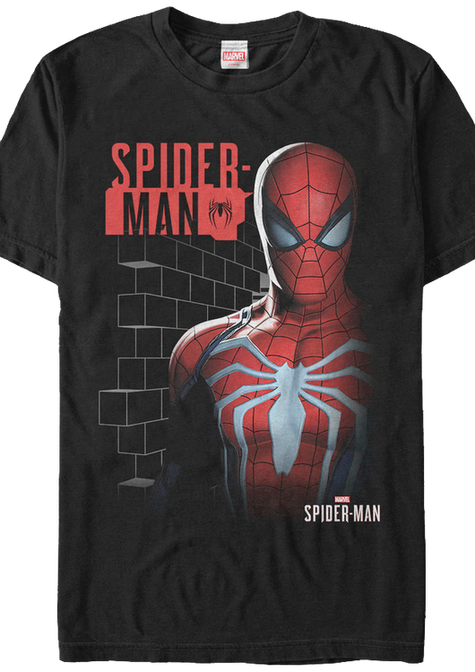Brick Wall Spider-Man T-Shirt - main product image
