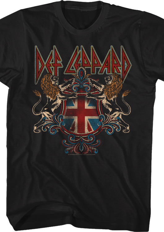 British Crest Def Leppard T-Shirt - main product image