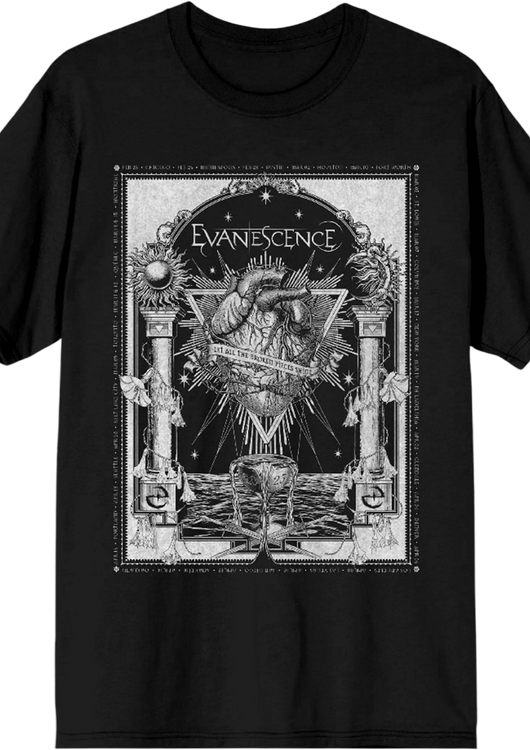 Broken Pieces Shine Evanescence T-Shirt - main product image