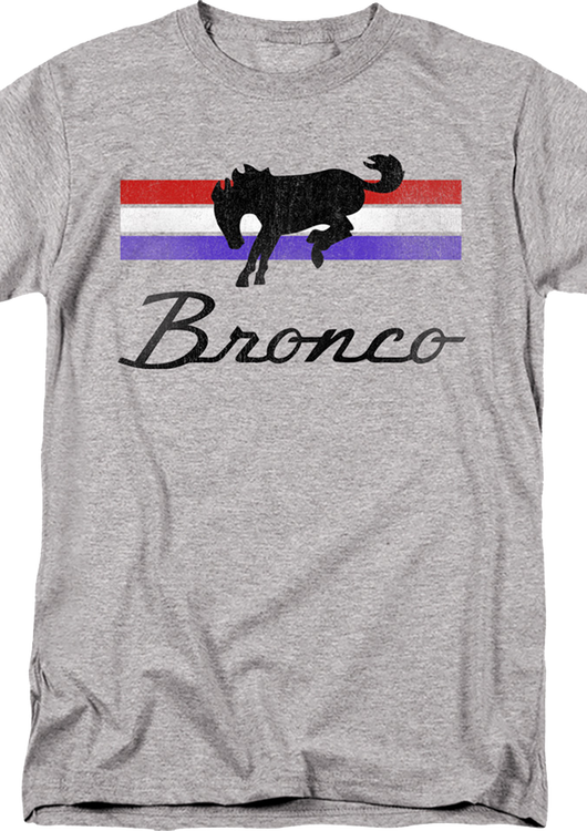 Bronco Red, White & Blue Stripes Ford T-Shirt - main product image