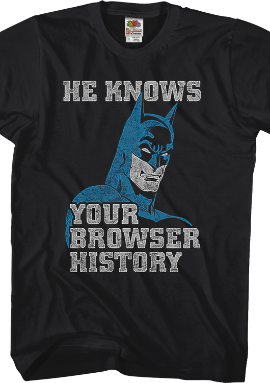 Browser History Batman T-Shirt - main product image