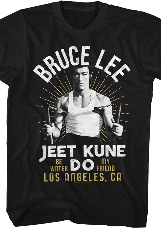 Vintage Jeet Kune Do Be Water My Friend Bruce Lee T-Shirt - main product image