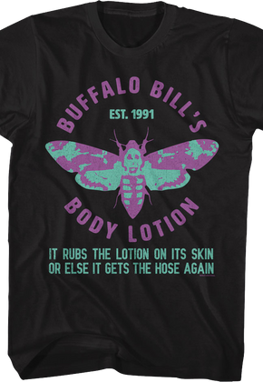 Buffalo Bill's Body Lotion Est. 1991 Silence of the Lambs T-Shirt