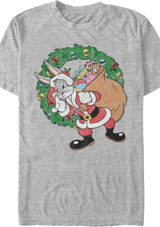 Bugs Bunny Santa Claus Looney Tunes T-Shirt - main product image