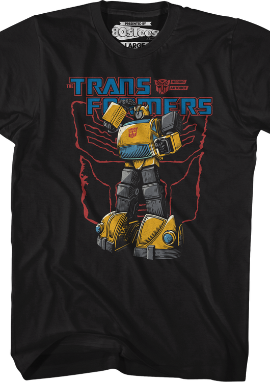 Bumblebee Battle Pose Transformers T-Shirt - main product image
