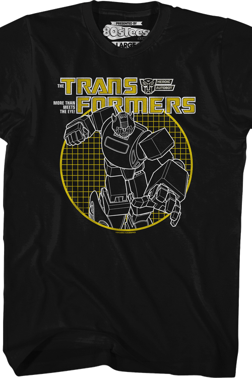 Bumblebee Circle Grid Transformers T-Shirtmain product image