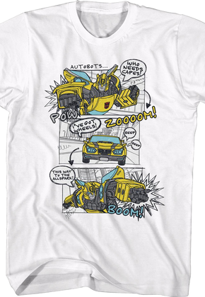 Bumblebee Comic Panels Transformers T-Shirt