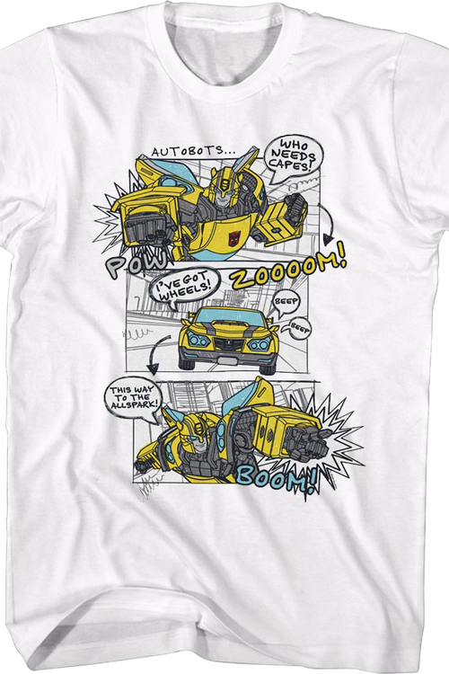 Bumblebee Comic Panels Transformers T-Shirtmain product image