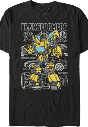 Bumblebee Diagram Transformers T-Shirt