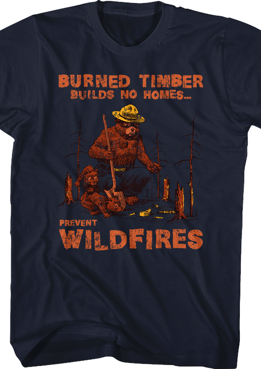 Burned Timber Smokey Bear T-Shirt - main product image