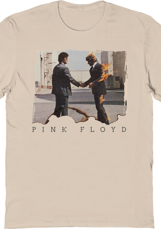 Burned Wish You Were Here Cover Artwork Pink Floyd T-Shirt - main product image
