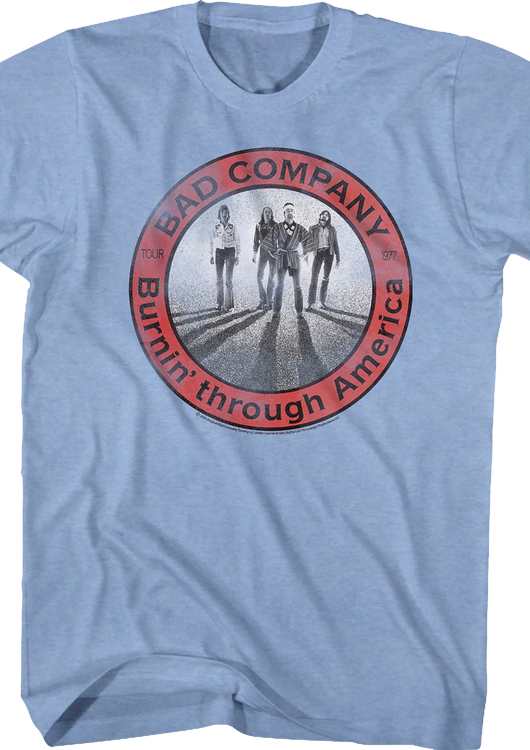 Burnin' Through America Tour Bad Company T-Shirt - main product image