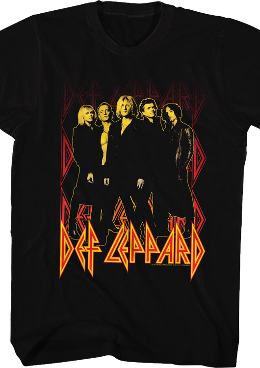 Burning Logo Def Leppard T-Shirt - main product image