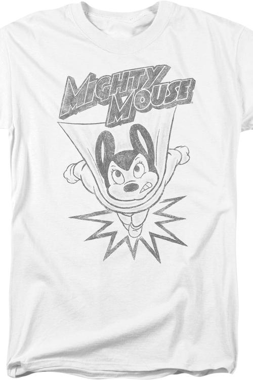 Burst Sketch Mighty Mouse T-Shirtmain product image