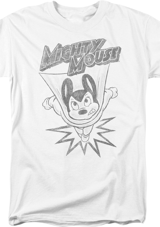 Burst Sketch Mighty Mouse T-Shirt - main product image