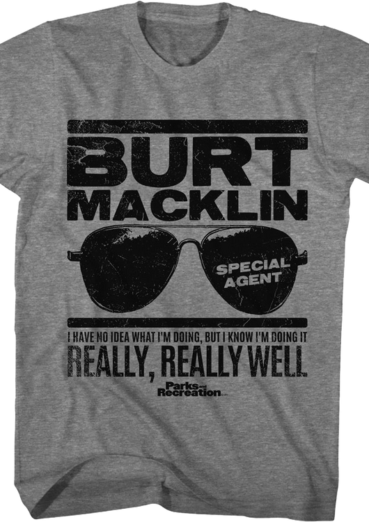 Burt Macklin Parks And Recreation T-Shirt - main product image
