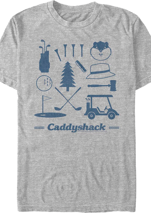 Bushwood Country Club Icons Caddyshack T-Shirt - main product image
