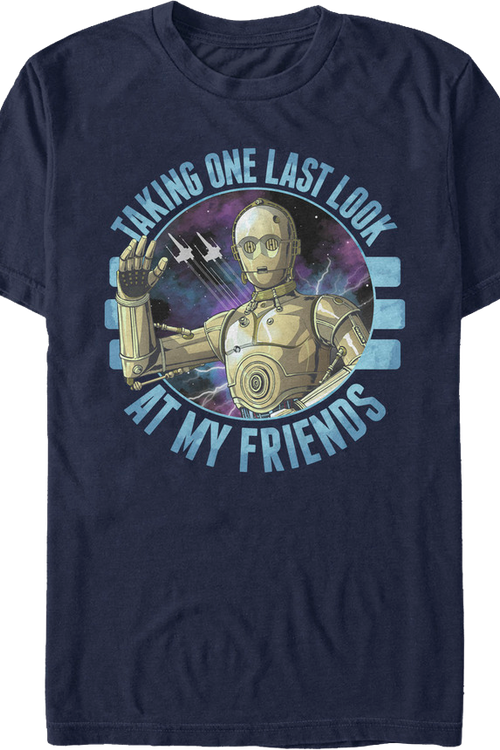 C-3PO Taking One Last Look At My Friends Rise Of Skywalker Star Wars T-Shirtmain product image
