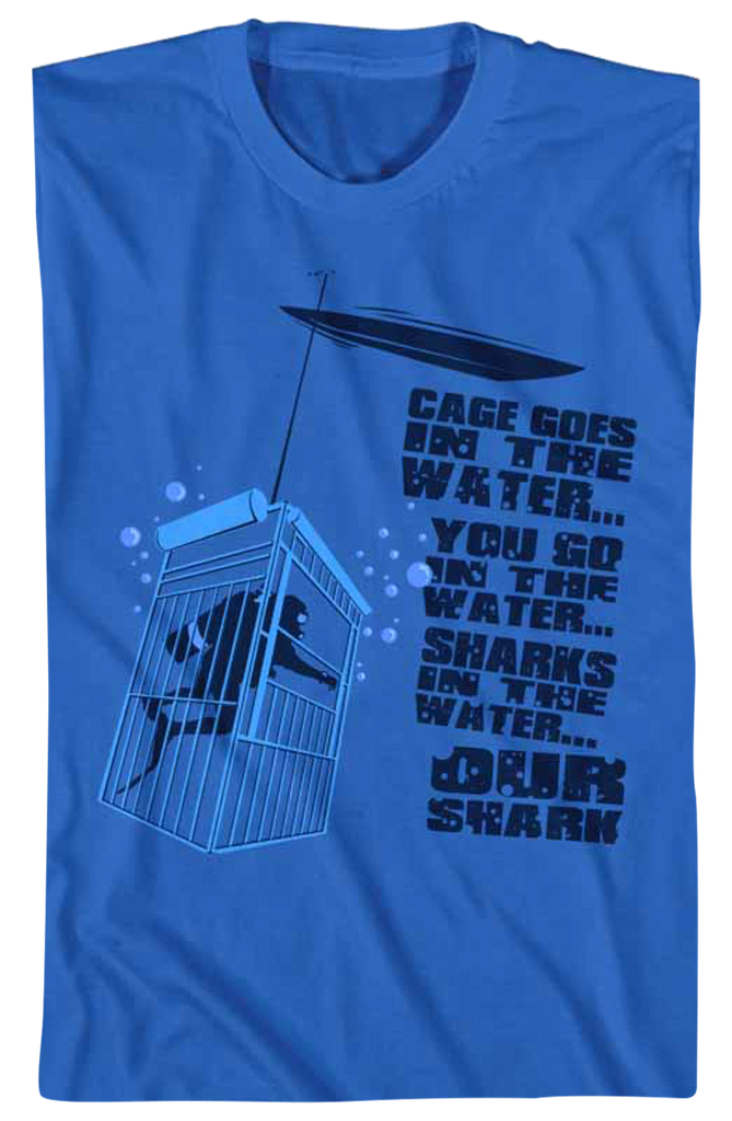 Cage Goes In The Water Jaws TShirt