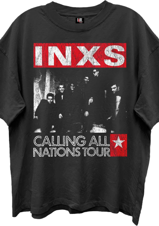 Calling All Nations Tour INXS Oversized T-Shirt - main product image