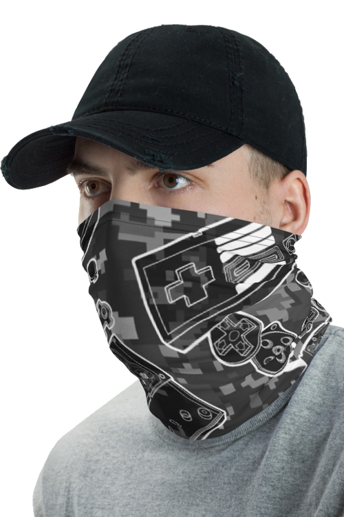 Camo Controller Diagram Nintendo Neck Gaiter - main product image