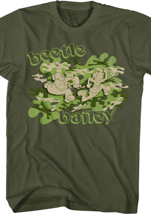 Camouflage Beetle Bailey T-Shirt - main product image