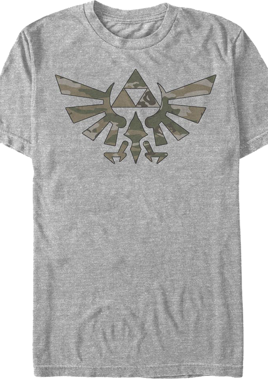 Camouflage Triforce Legend of Zelda T-Shirt - main product image