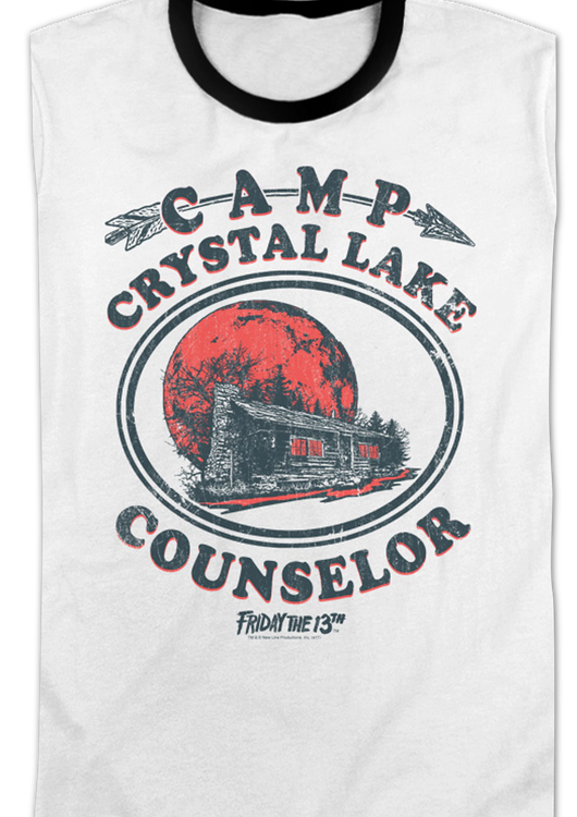 Camp Crystal Lake Counselor Friday the 13th Ringer Shirt - main product image