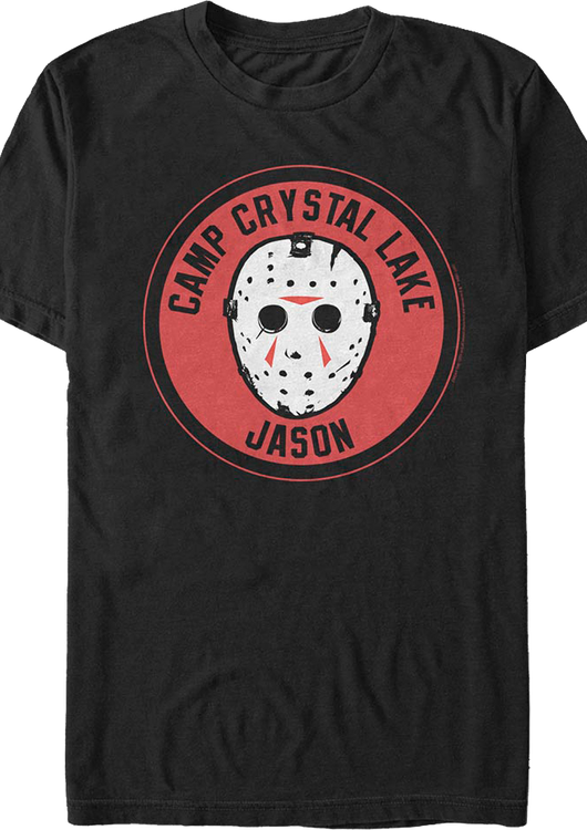 Camp Crystal Lake Jason Patch Friday the 13th T-Shirt - main product image