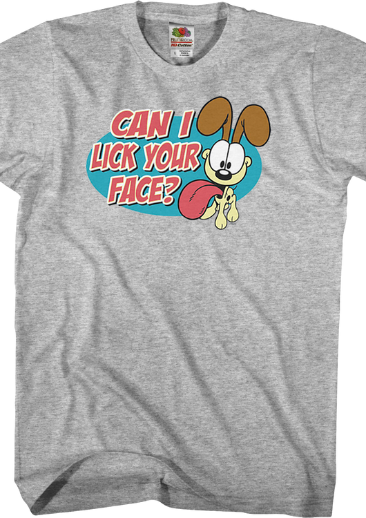 Can I Lick Your Face Garfield T-Shirt - main product image