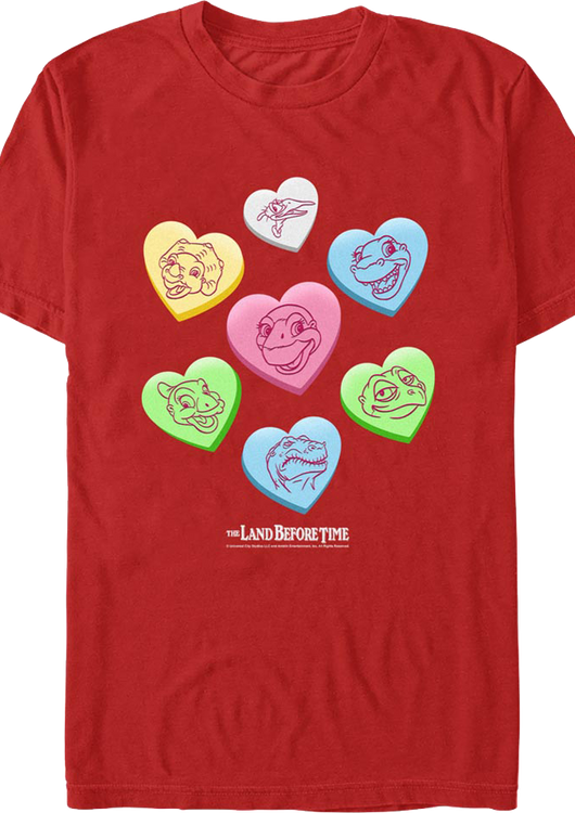 Candy Hearts Land Before Time T-Shirt - main product image
