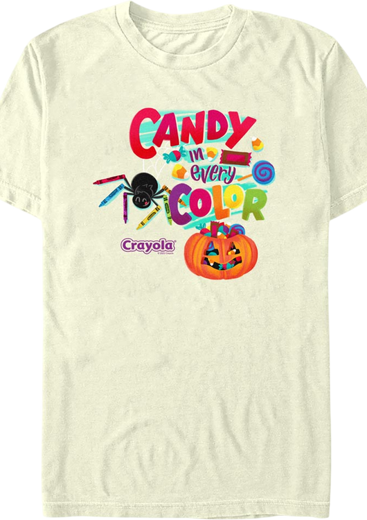 Candy In Every Color Crayola T-Shirt - main product image