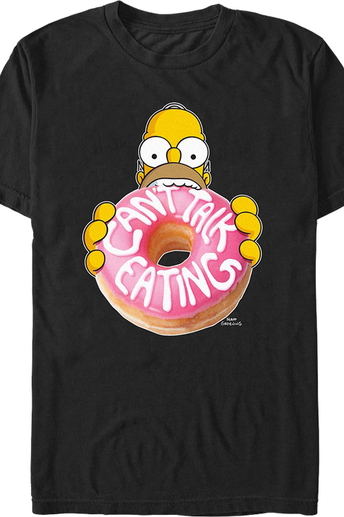 Can't Talk Eating Simpsons T-Shirtmain product image