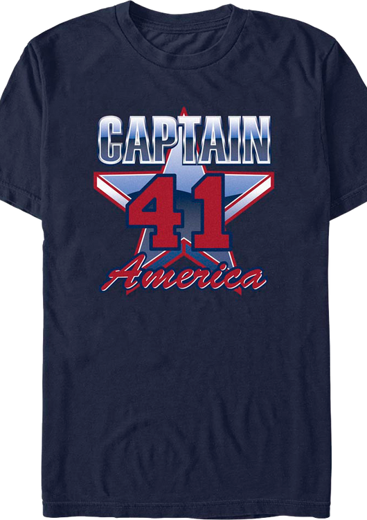 Captain America 41 Star Marvel Comics T-Shirt - main product image