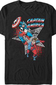Captain America And Bucky Marvel Comics T-Shirt