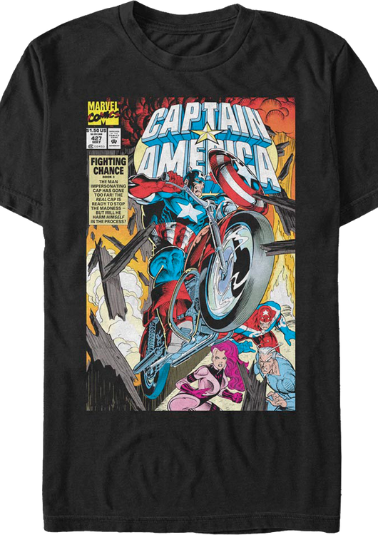 Captain America Fighting Chance Marvel Comics T-Shirt - main product image
