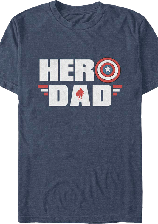Captain America Hero Dad Marvel Comics T-Shirt - main product image