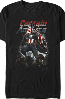 Captain America Living Legend Marvel Comics T-Shirt