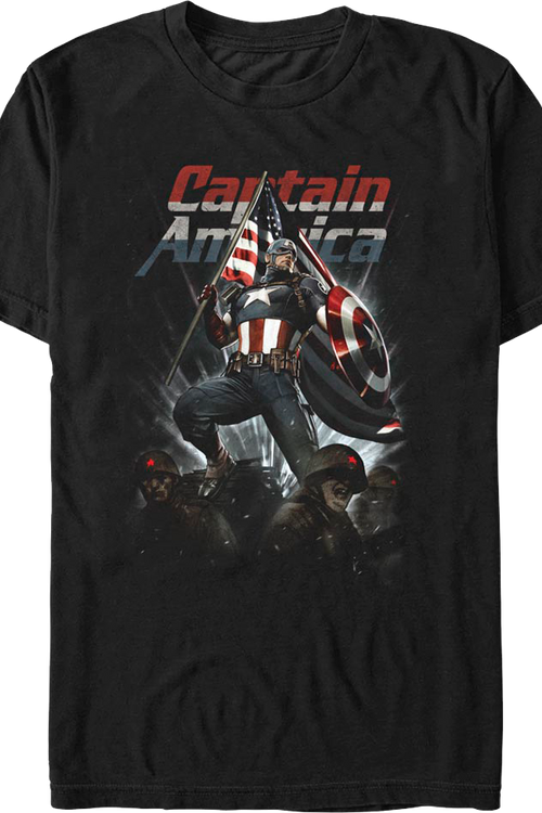 Captain America Living Legend Marvel Comics T-Shirt - main product image