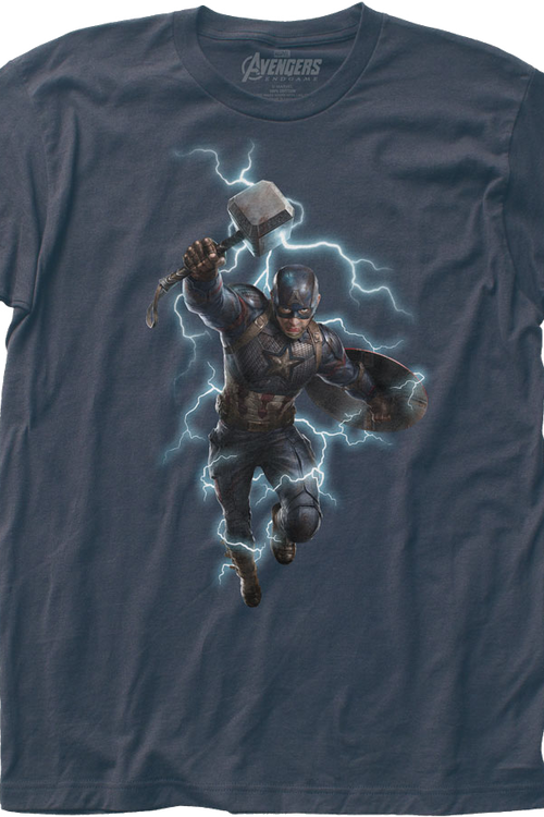 Captain America Shield and Hammer Avengers Endgame T-Shirt - main product image