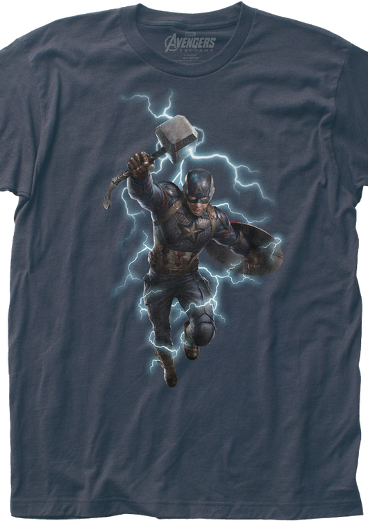 Captain America Shield and Hammer Avengers Endgame T-Shirt - main product image