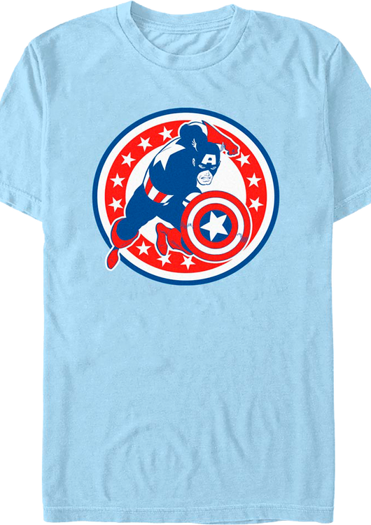Captain America Shield Marvel Comics T-Shirt - main product image