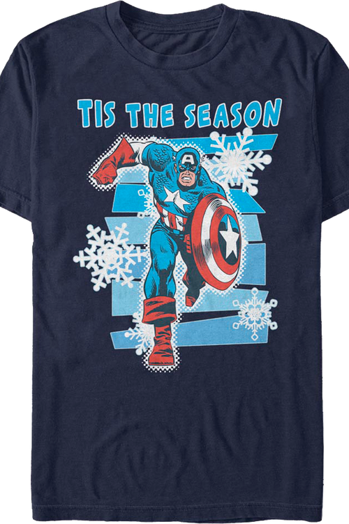 Captain America Tis The Season Marvel Comics T-Shirtmain product image