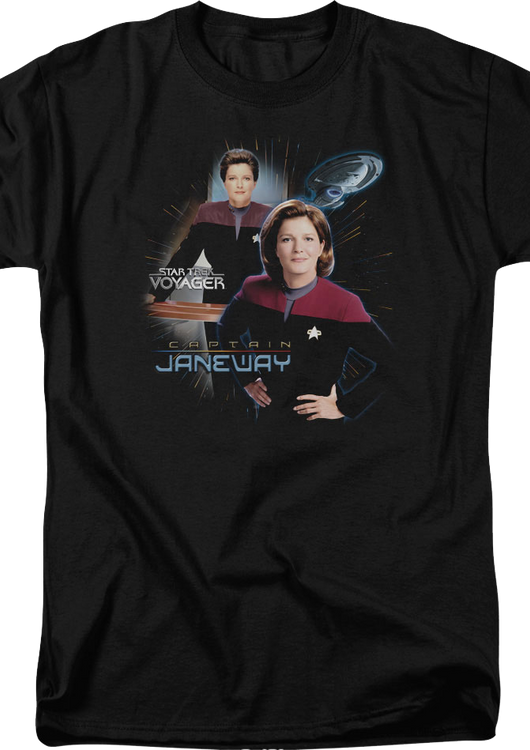 Captain Janeway Star Trek Voyager T-Shirt - main product image