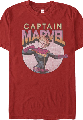 Captain Marvel Action Pose Marvel Comics T-Shirt