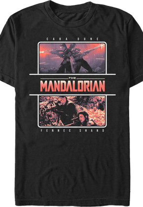 Cara Dune And Fennec Shand The Mandalorian Star Wars T-Shirt